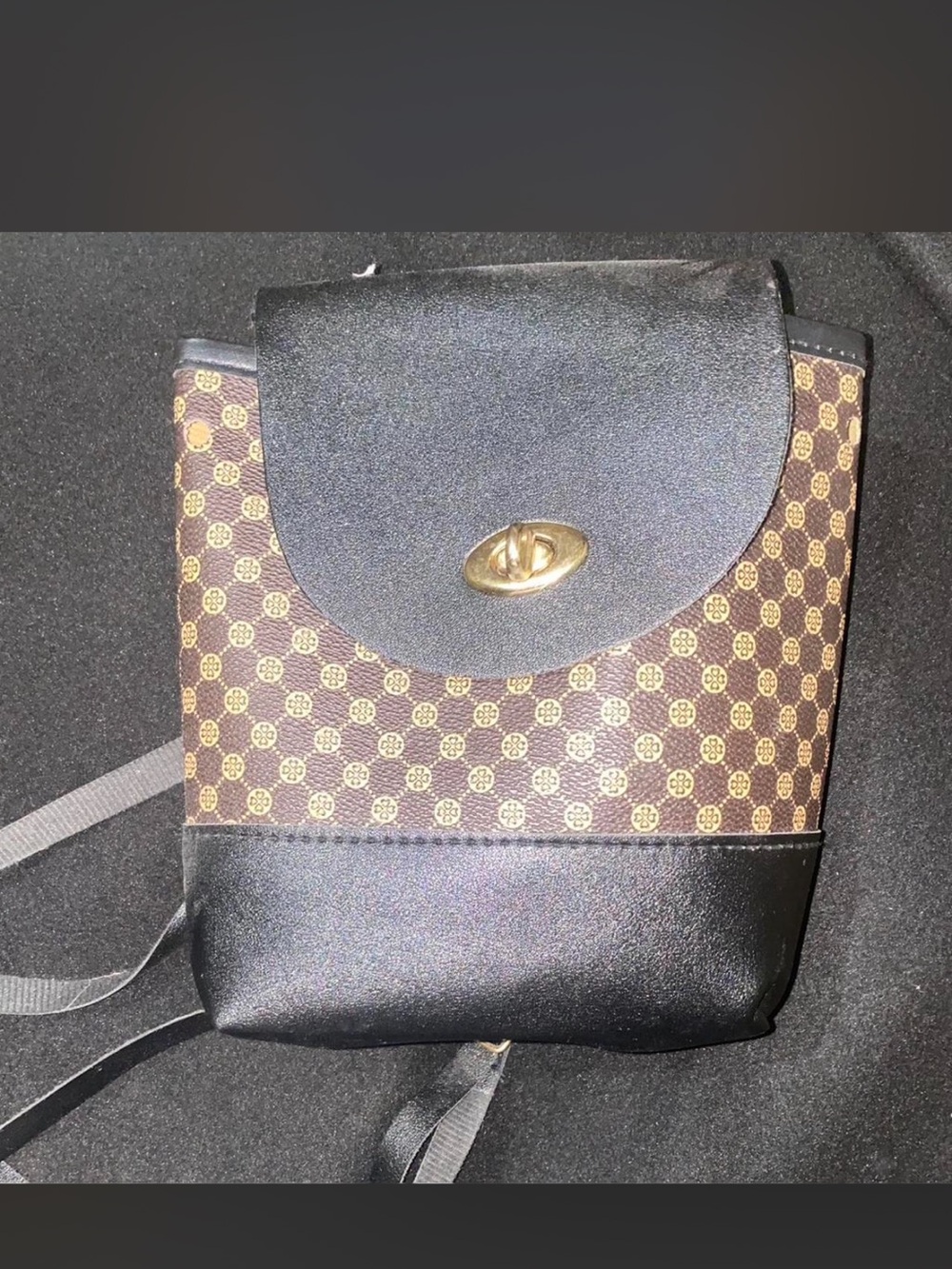 Brown Mini Backpack